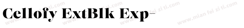 Cellofy ExtBlk Exp字体转换